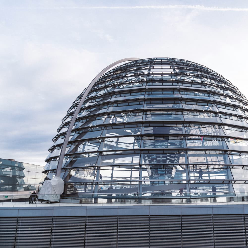 Foto mit der Bundestags-Kuppel